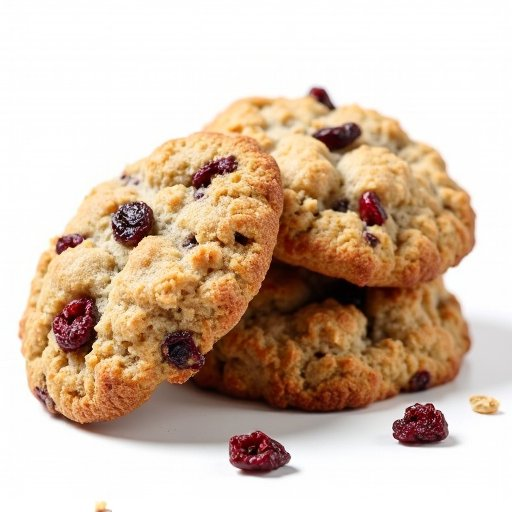 Immagine di biscotti con avena e frutti rossi